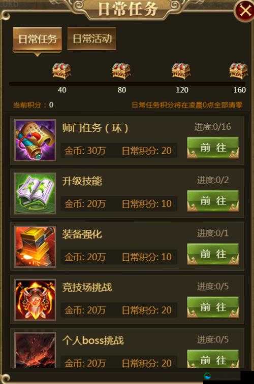 战神传奇日常必做任务玩法汇总，资源管理的艺术