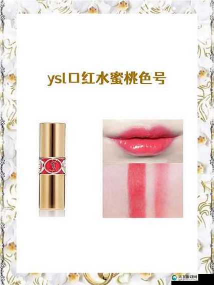 ysl 口红水蜜桃色号 7766 打造迷人妆容必备之选