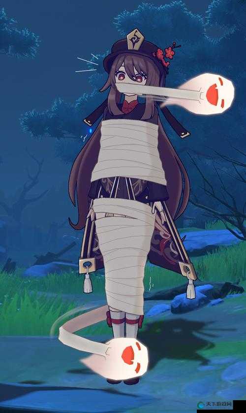 原神女角色手脚被黏黏胶粘之后发生了什么