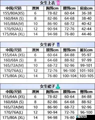 亚洲尺码与欧洲尺码对比：差异及选购指南