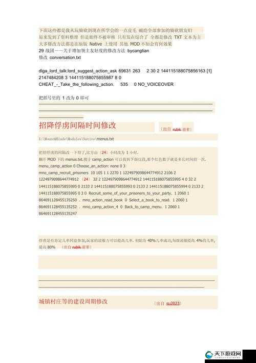 骑马与砍杀修改大全：从新手到大神的必备秘籍