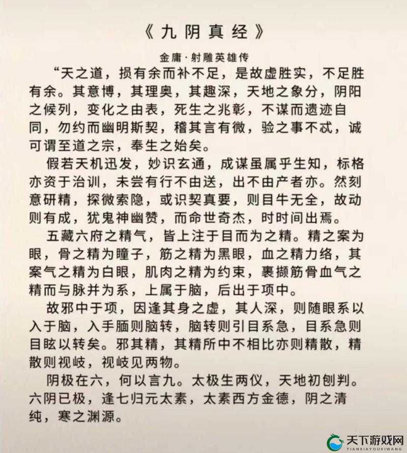 九阴真经 x88888：武学秘籍的神秘力量