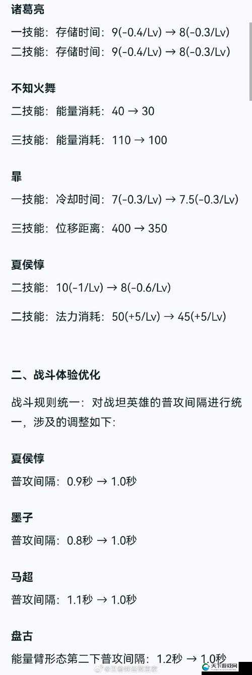 王者荣耀体验服英雄大改,属性调整引发热议!