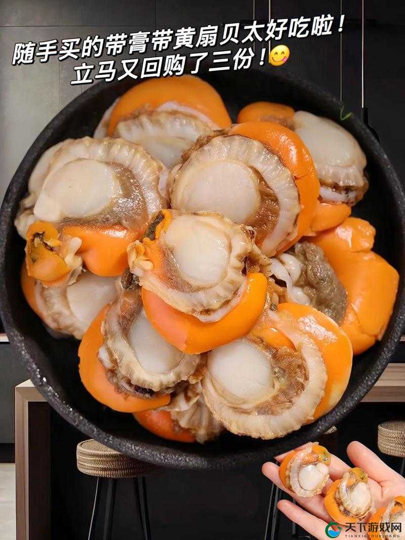 美味扇贝：快让我品尝一下你的独特口感