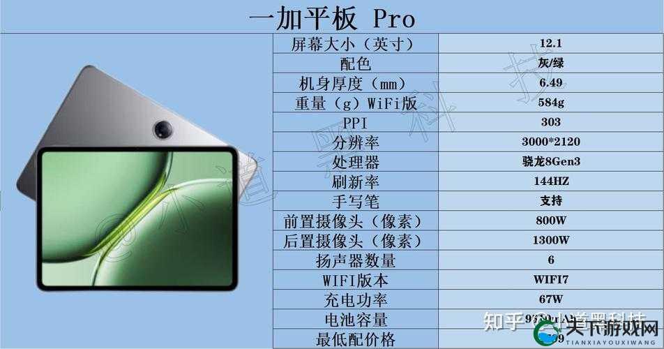 一加平板 Pro 新曝光引发关注：性能配置亮点十足