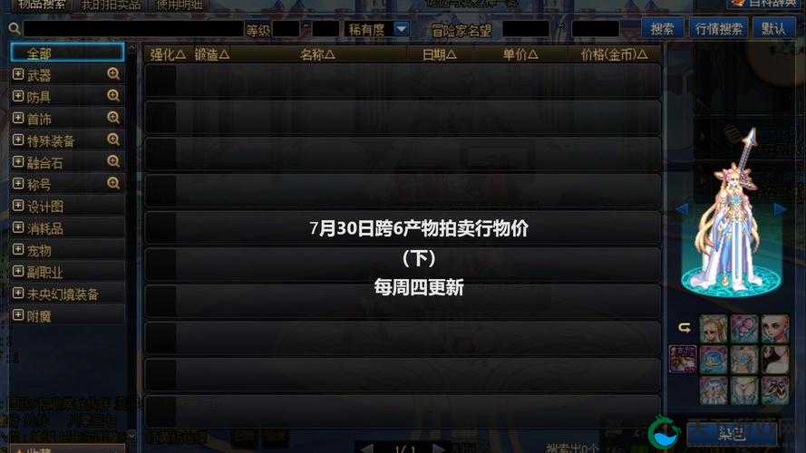 DNF手游拍卖行交易手续费详解