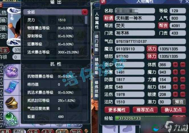 梦幻西游无双版人物属性详解，资源管理的艺术