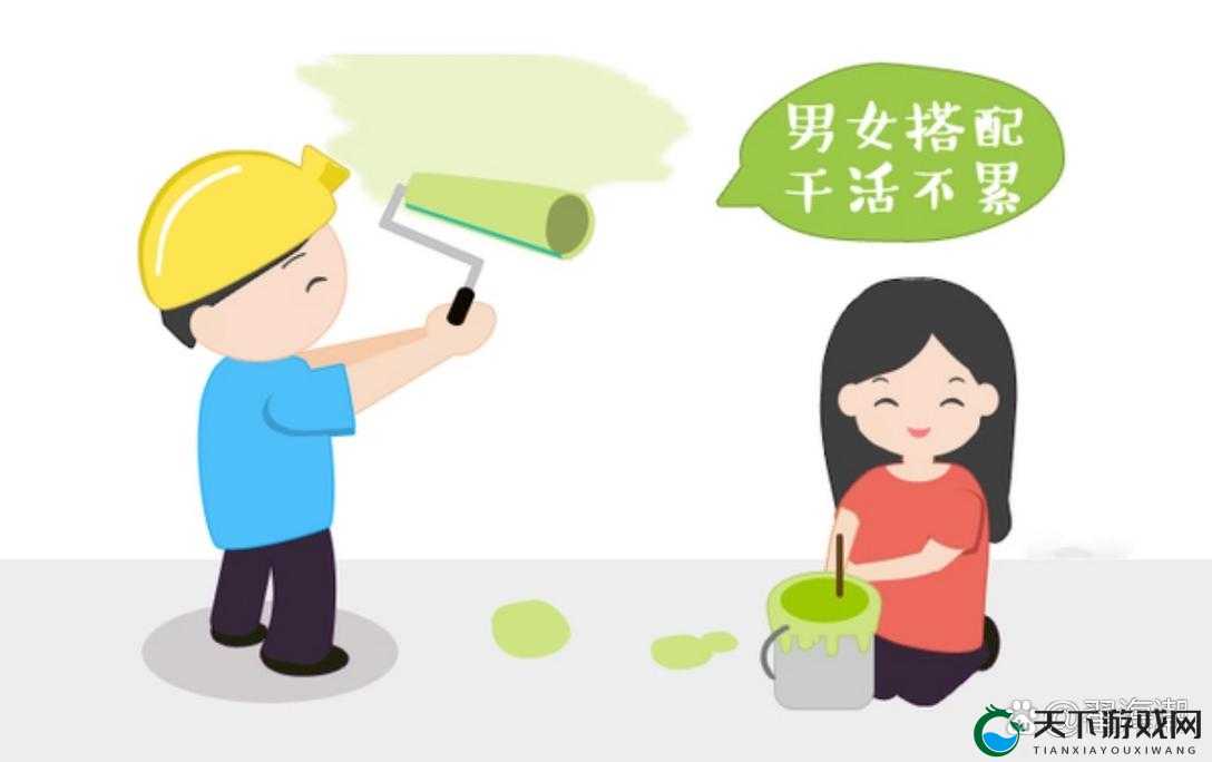 男女搭配,干活不累:一起努力做豆浆的温馨画面