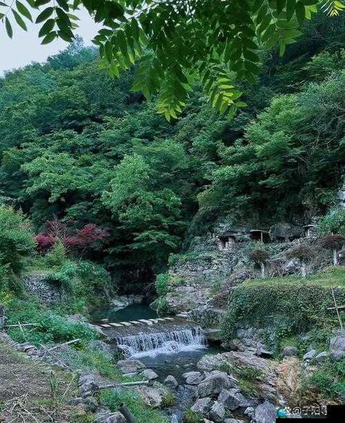 桃花洞口已是溪水潺潺乡村风情:展现美丽田园风光与淳朴民风