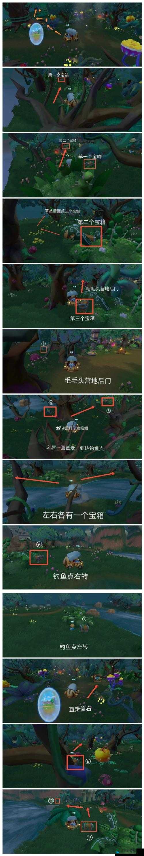 摩尔庄园7月19日黑森林探险,宝箱位置全揭秘