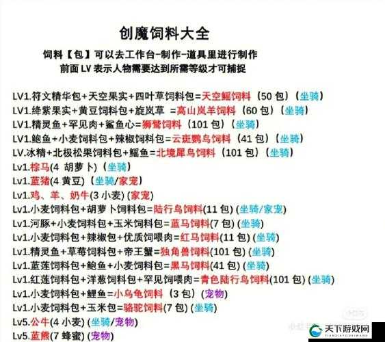 创造与魔法疗海龙饲料制作攻略