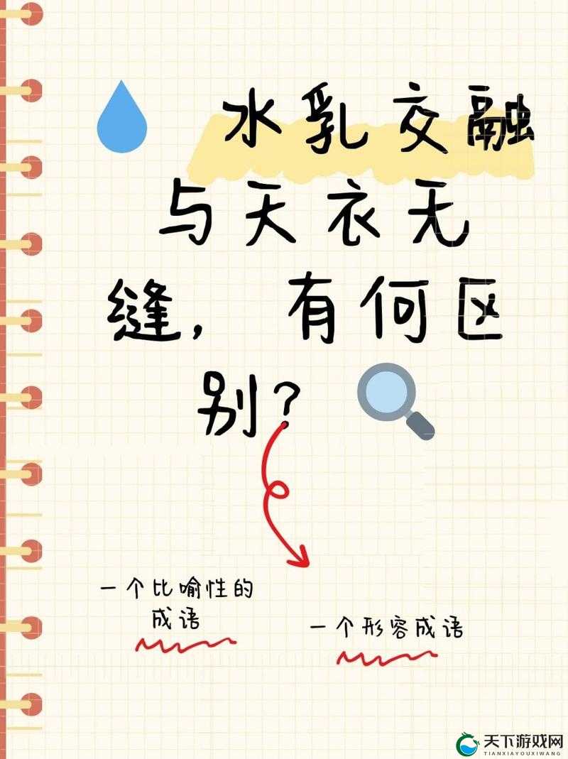 水乳交融和天衣无缝的区别:深度剖析与精准解读