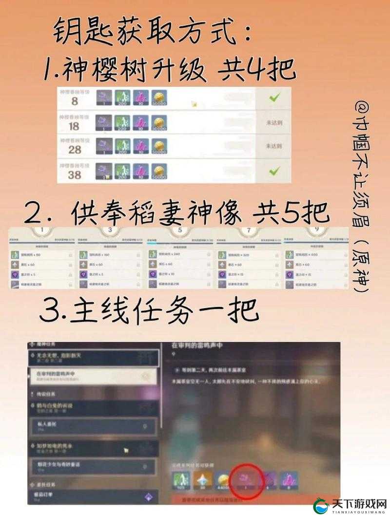 原神稻妻地灵龛之钥获得全攻略