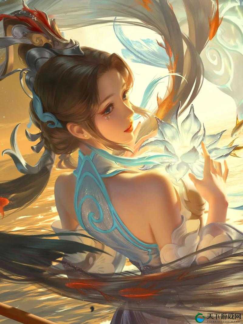 王者荣耀大乔白鹤梁神女皮肤,绝美特效,带你领略千年文化韵味