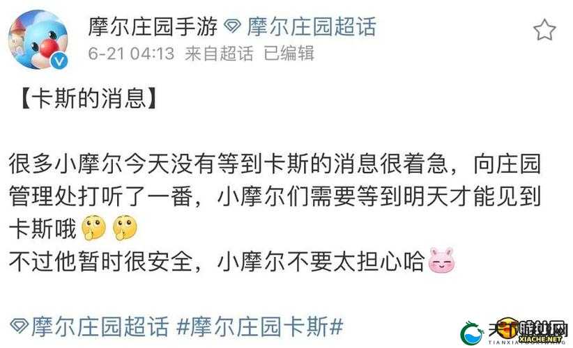 摩尔庄园手游等待卡斯消息任务怎么做