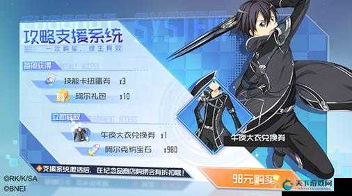 刀剑神域黑衣剑士王牌武器选择深度解析
