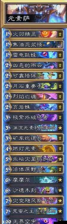 炉石传说哀嚎洞穴版本萨元素萨构筑分析