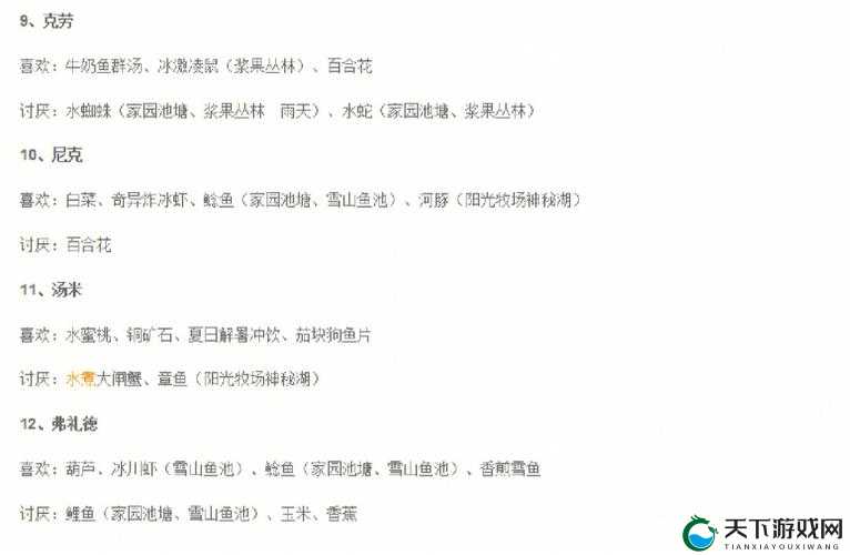 摩尔庄园手游尤尤位置喜好介绍