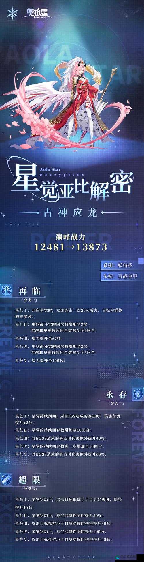 奥拉星手游古神应龙技能特性一览