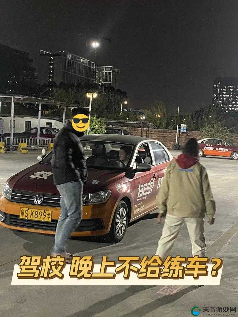 夜间坐教练身上练车：这种学车方式令人震惊不已