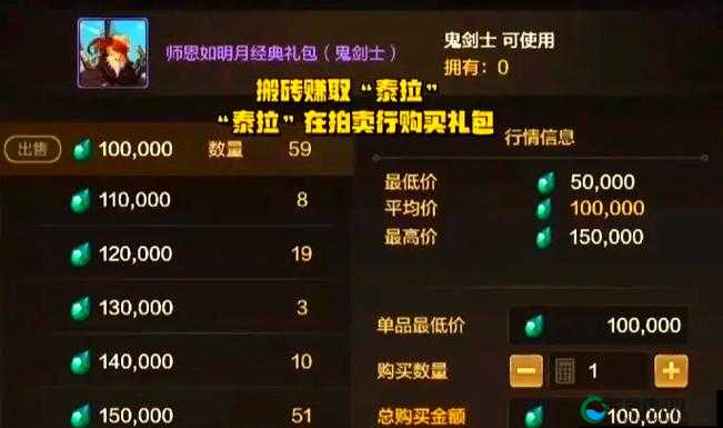 DNF手游泰拉币搬砖攻略