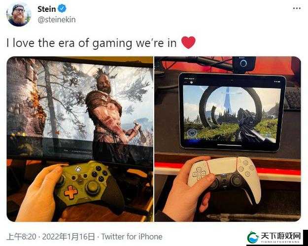 Xbox 高管晒用 Xbox 手柄玩战神 4PS5 手柄玩光环引热议