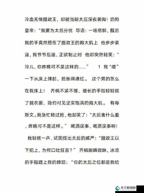 摄政王用玉髓整皇帝的小说：宫廷权谋中的惊心较量