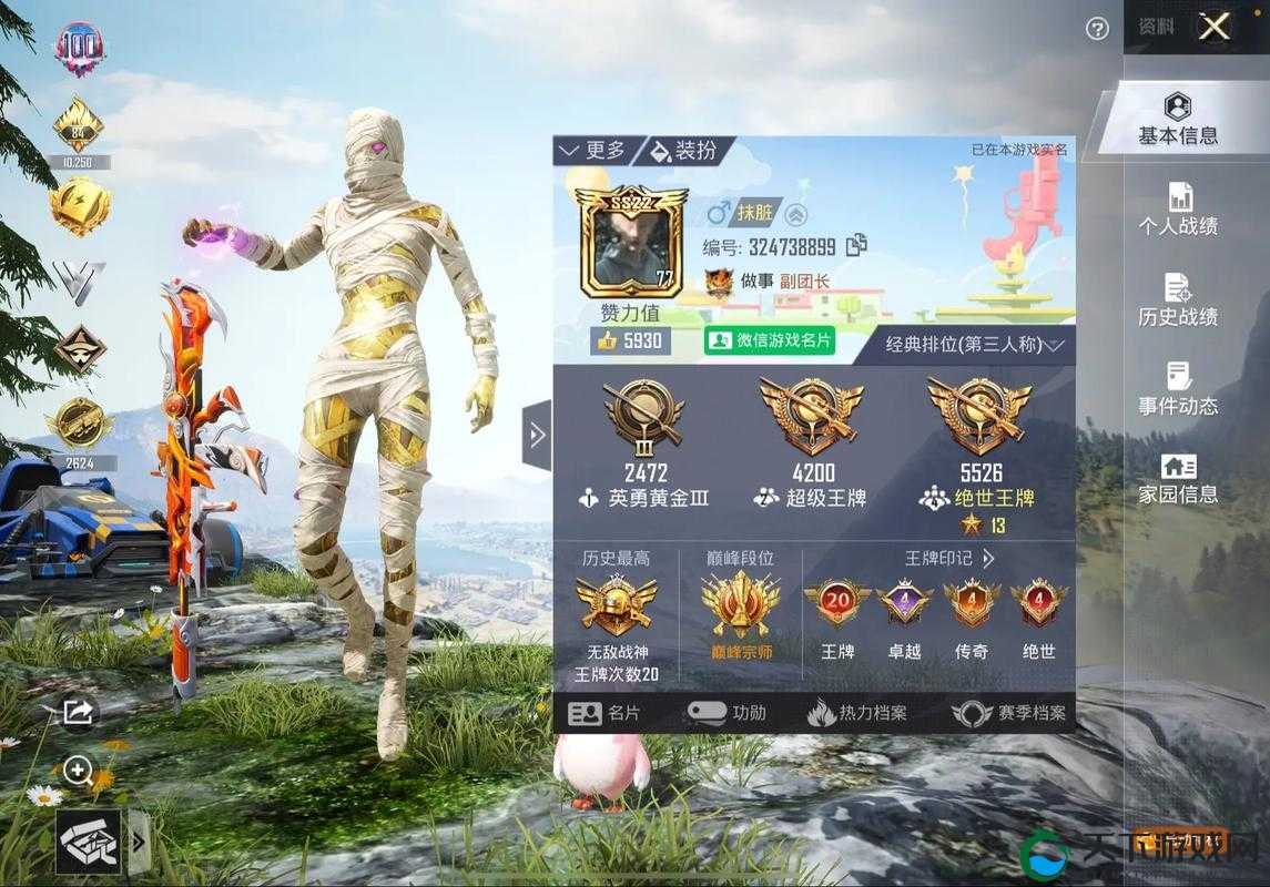 和平精英,赛博空间五号元素套装的未来战场魅力