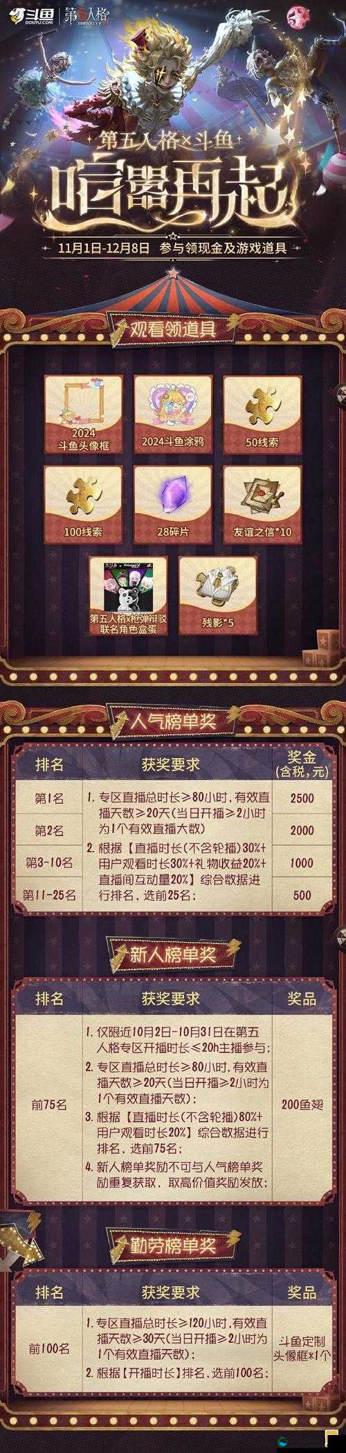第五人格2亿访客庆祝活动奖励一览