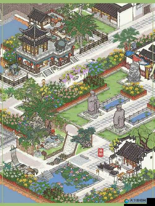 江南百景图中的道路规划艺术