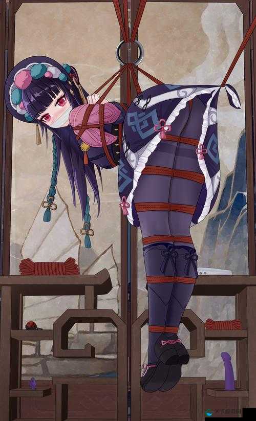 云堇红绳束手束脚图片大揭秘，为何会出现这种画面？其背后有何深意？