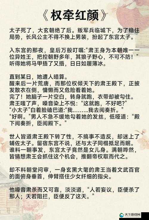 公主和将军高肉：古代宫廷秘闻中的权力与爱情的纠葛故事解析