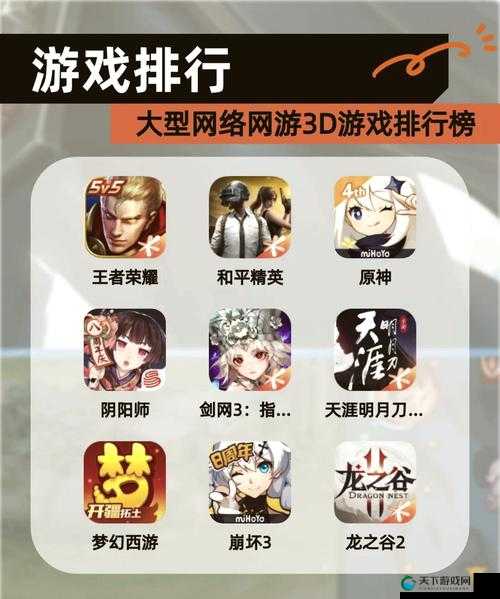 热门 3D 网络游戏有哪些值得推荐？快来一探究竟