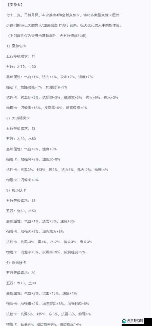 大话西游手游变身卡怎么分解合成，变身卡合成分解攻略