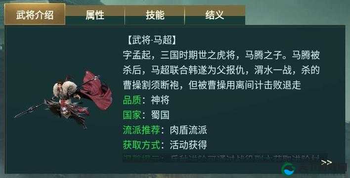 御龙在天手游一代名将锦马超，副将马超深度分析