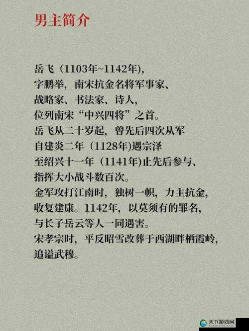 山海战记人物介绍——岳飞