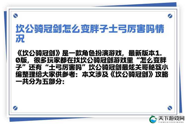 坎公骑冠剑土弓专武解析：打造最强战斗伙伴！