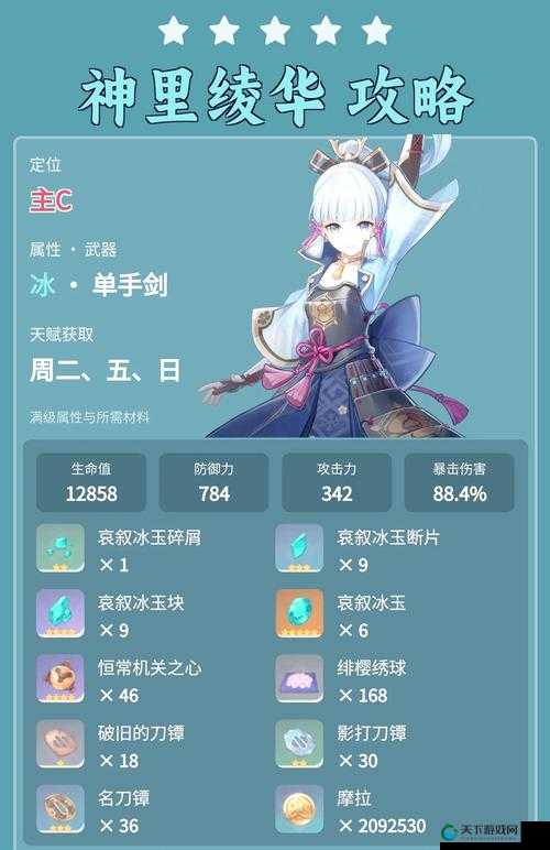 神里绫华圣遗物刷取攻略！刷爆这些地点轻松毕业